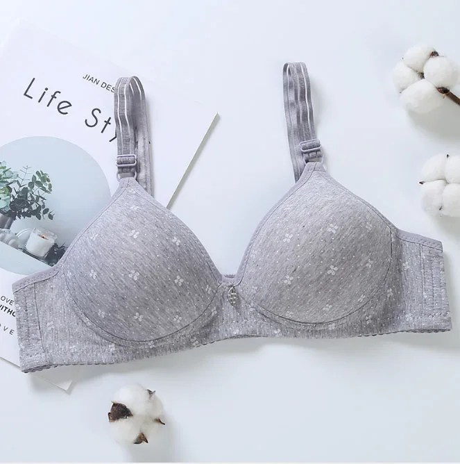 5 Colors bralette cotton soft cotton bra hot daughter young girl students sexy Lace Bralette tops wire free lingerie push up C09