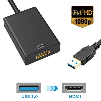 

USB3.0 to 1080P HDMI Converter Audio Video Multi-Display External Adapter for PC Projector Video Audio Display Adapter