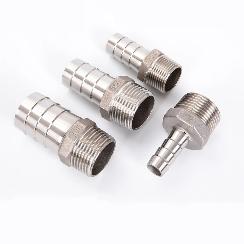 Наружная резьба NPT 6 мм 8 10 12 13 14 15 16 19 20 x 1/8 дюйма 1/4 3/8 1/2 3/4 304 фитинги из нержавеющей