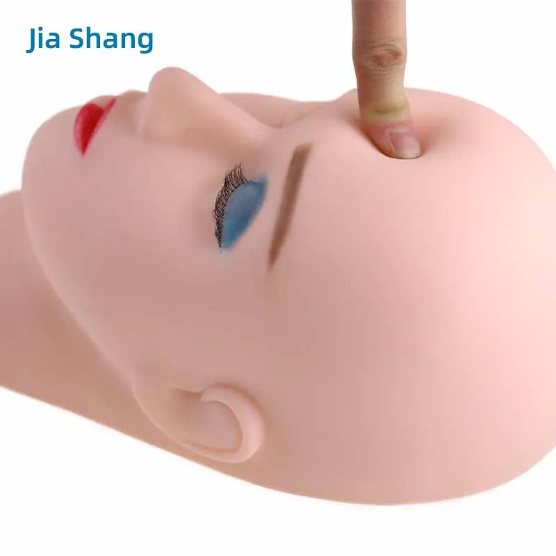 

1pc Massage Training Eyelashes Grafted Mannequin Head Makeup Practice Model Fake Mannequin Training Head Model