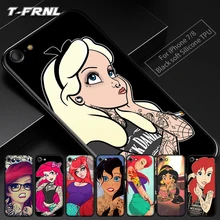Для coque iPhone 6S чехол 5 5S SE 6 6S 7 8 Plus чехол тату для iPhone XS Max чехол панк принцесса для iPhone X XR чехол