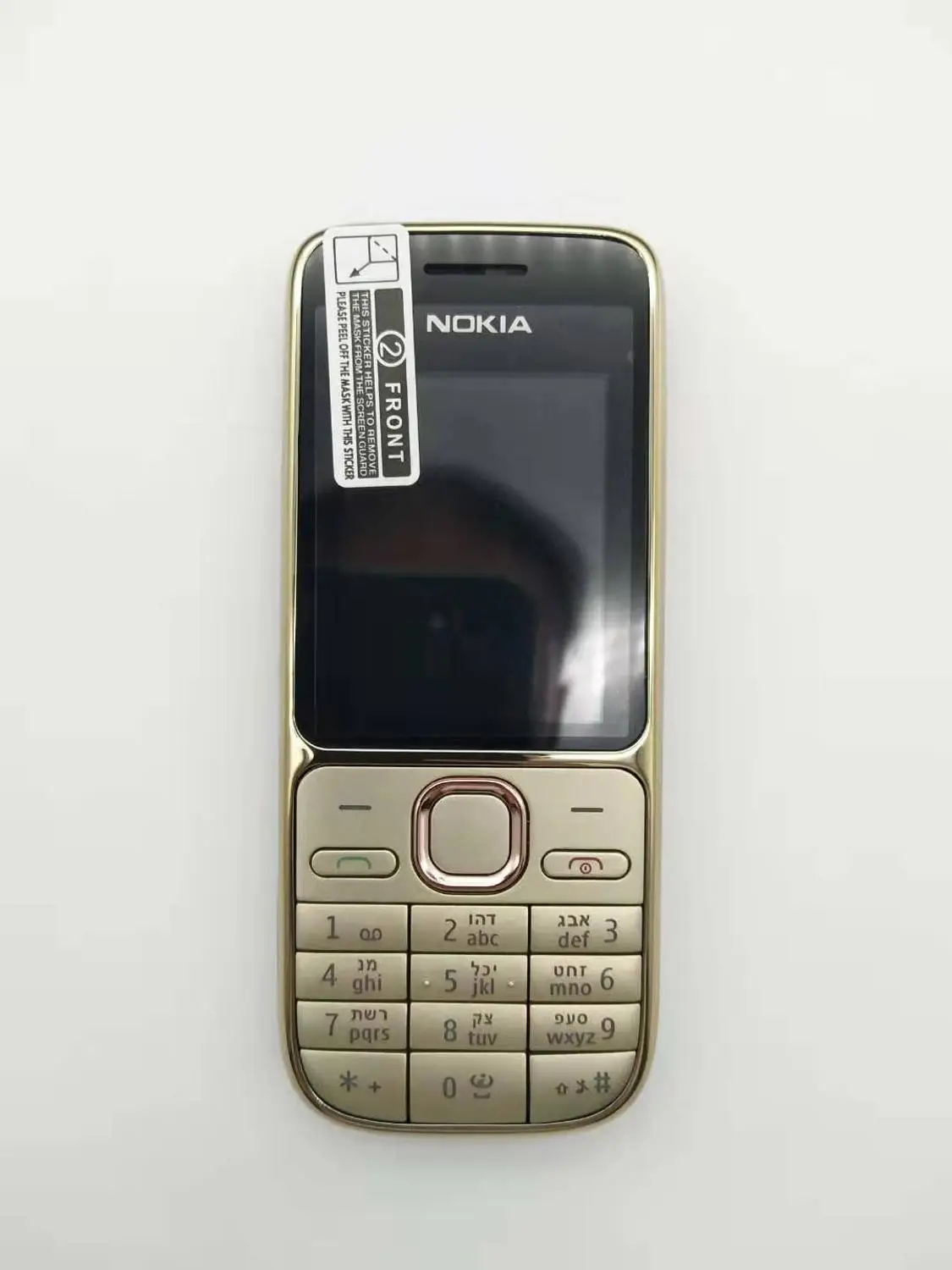 Cena Klawiatura hebrajska ~ duża gorąca sprzedaż ~ oryginalny Nokia C2 01 odblokowany telefon komórkowy 2.0 \