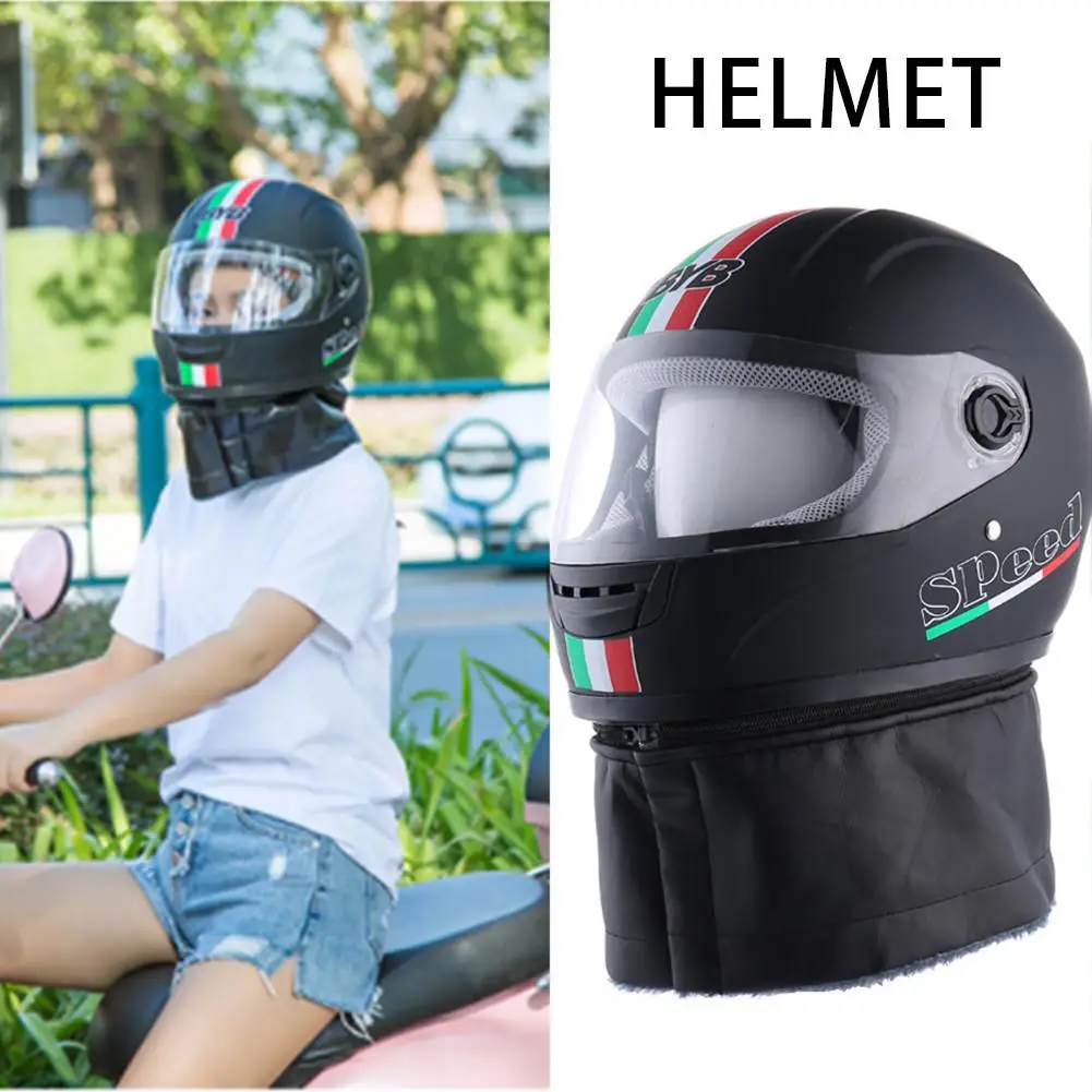 Износостойкие мотоцикл шлем полный лицо мотоцикл прозрачные козырьки шлем с воротником Анти-туман для взрослых мотоциклетный шлем