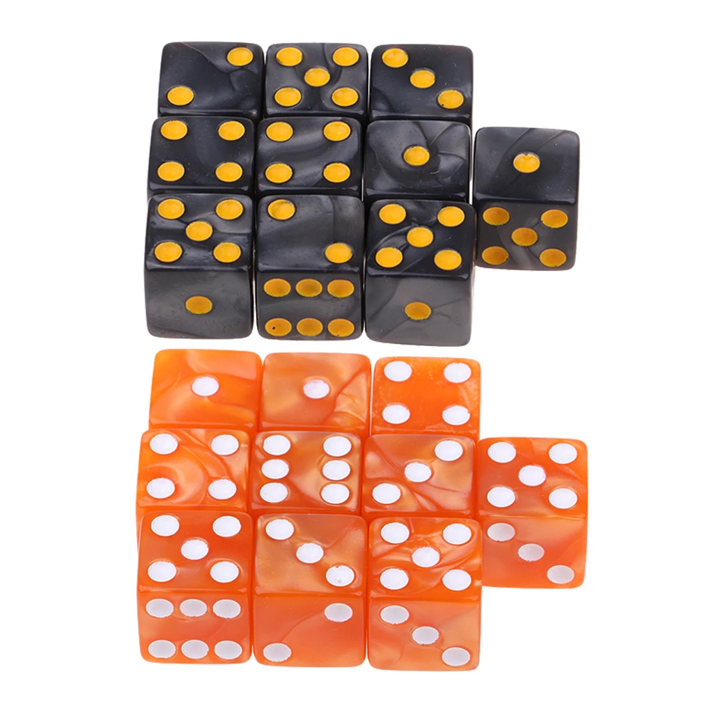 20Pcs Square Six Sided D6 Dice Toys Dotted for MTG TRPG DND Leisure Play Gifts 20Pcs Square Six Sided D6 Dice Toys Dotted for MTG TRPG DND Leisure Play Gifts