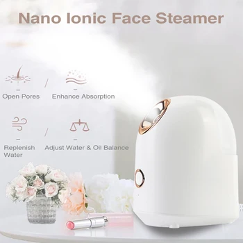 

Nano Ionic Facial Steamer Lady Face Sprayer Humidifier Personal Sauna Spa Beauty Face Steaming Device Open Pore Skin Care tool