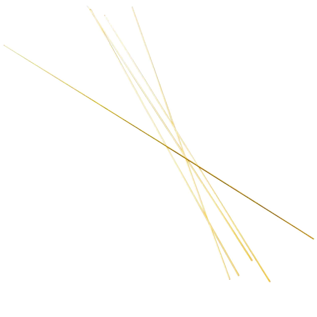 5Pcs Round Solid Copper Brass Rods, Copper Tool for DIY 300mm Length, Great for Outdoor Landscape and Garden Decoration