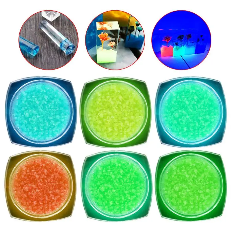 

New Nail Making Material Jewelry Luminous Stream Gravel Sand Fluorescent Stone Phototherapy Spar Irregular Rhinestones