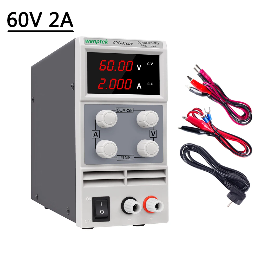 60V 2A 60 в 5A Регулируемый DC Регулируемый источник питания Переключение Регулируемый скамья источник напряжения и тока регулятор светодиодный дисплей 30 в - Цвет: 60V 2A