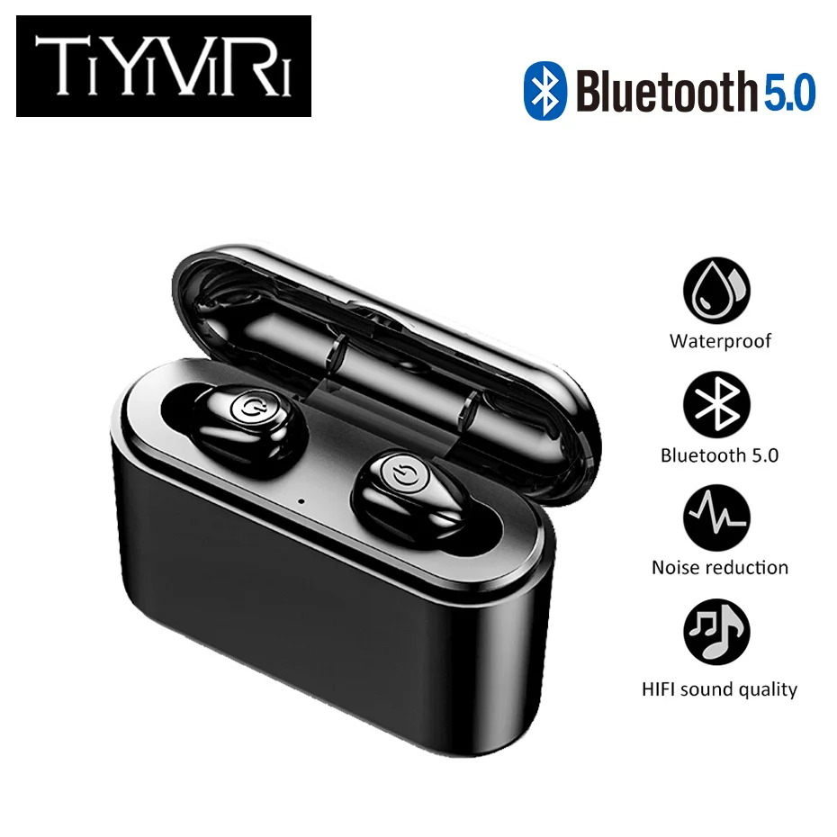 

Wireless Headphones Bluetooth 5.0 Earphone Stereo Waterproof Sports Headset With 3500mAh Charging Power Bank for Iphone Android