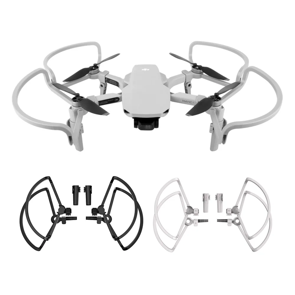 Best NZS 4pcs Anti-collision Ring Propeller Guard Protector Cover Props Blade Screw for DJI Mavic Mini Drone Landing Gear Accessories 