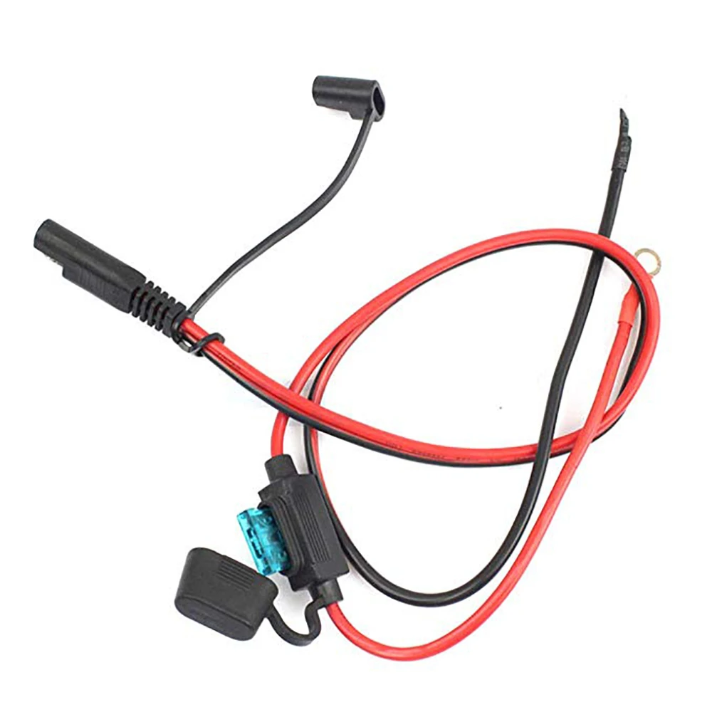 Из 2 предметов мотоцикла Мото Аккумулятор кабель прямой терминал соединительные кабели 2-штырь быстроразъёмного соединителя штепсельной вилки Совместимость