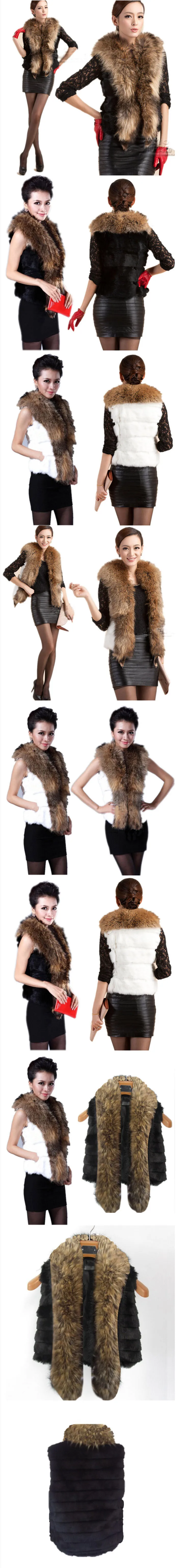 Vetement Vetement Women's Winter Autumn Faux Fur Coat Femme Jackets Vest Furry Vests Artificial Fur Fake Fur Gilet ZM39