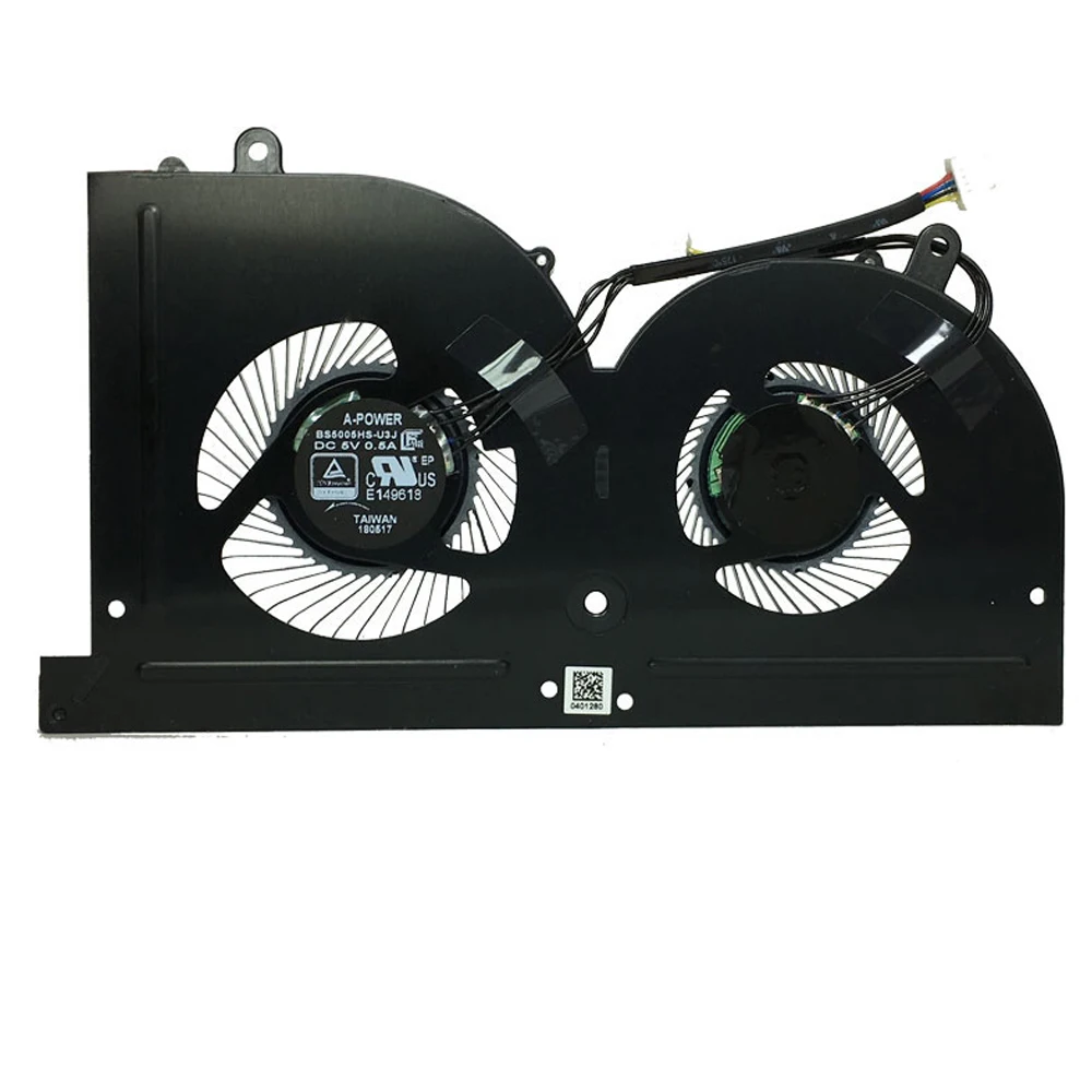 Ventilador para Computador Peças Interiores para Msi Gs63vr Gs73vr Gs62 10ms 16k4 16k5 16k3 Cpu Gpu Bsbs5005hs U3j U3i Ventiladores e resfriadores - Imagem 5