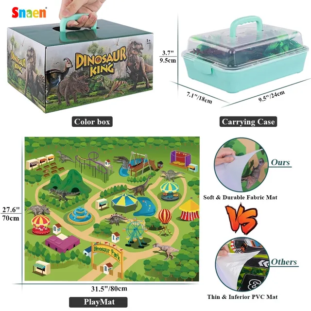 Dinosaur Toy Jurassic Dino Animals Jungle Set Minifigure Dinosaur Excavation Children's Educational Toys for Boys Kids Gift 5