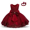 Baby Girl Clothes 1st Birthday Girls Tutu Dress Wedding Vestido Red Christmas Dress Evening Party Gown Princess Dresses for Girl ► Photo 1/6