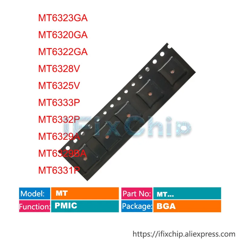 5 шт./лот MT6323GA MT6320GA MT6322GA MT6328V MT6325V MT6333P MT6332P MT6329A MT6329BA MT6331P мощный PM IC чип|Интегральные