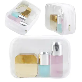 

NEW PVC Clear Makeup Cosmetic Bag Portable Toiletry Pouch Transparent Waterproof Makeup Bag Beautician Cosmetic Bag Beauty Case