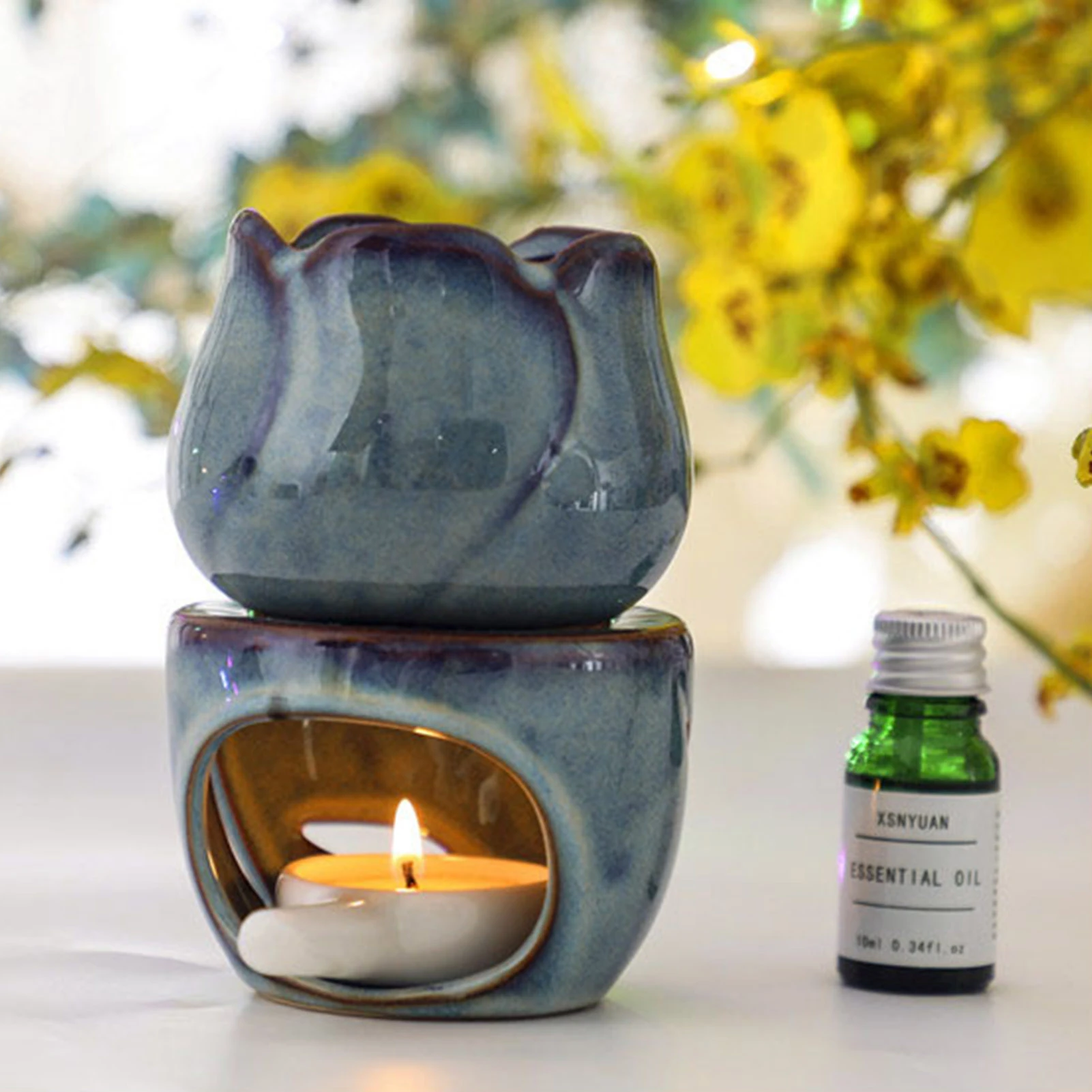 Aroma Lamp Oil Diffuser Ceramic Essential Perfume Lamps Scent Bedroom