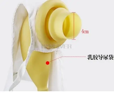External access to the toilet for men urinary device for men lie in bed urinary device urine bag
