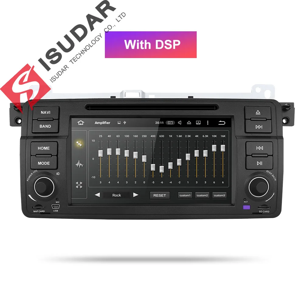Flash Deal Isudar Car Multimedia Player Android 9 1 Din DVD Player For BMW/E46/M3/MG/ZT/Rover 75/320/318/325 Quad Core 2GB 16GB Radio FM 2
