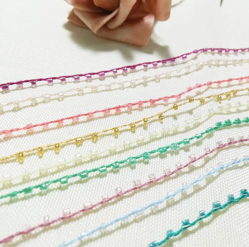 1M-Gold-Lace-Beaded-Trim-Blue-Green-Sequin-Green-Orange-Black-White-Crystal-Bead-Fabric-Sewing (1)