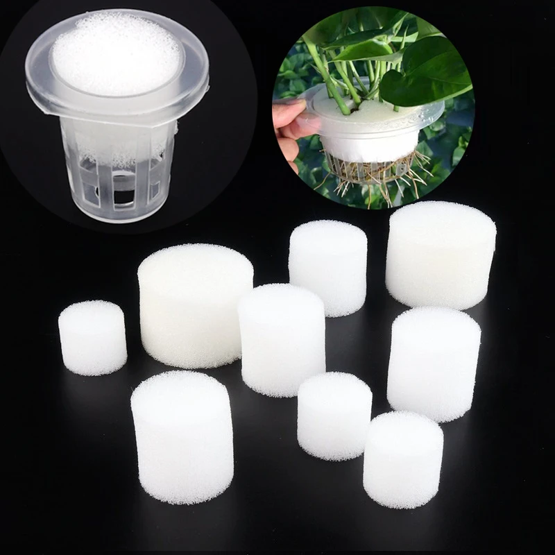 50pcs White Hydroponic Sponge Garden Vegetable Soilless Cultivation