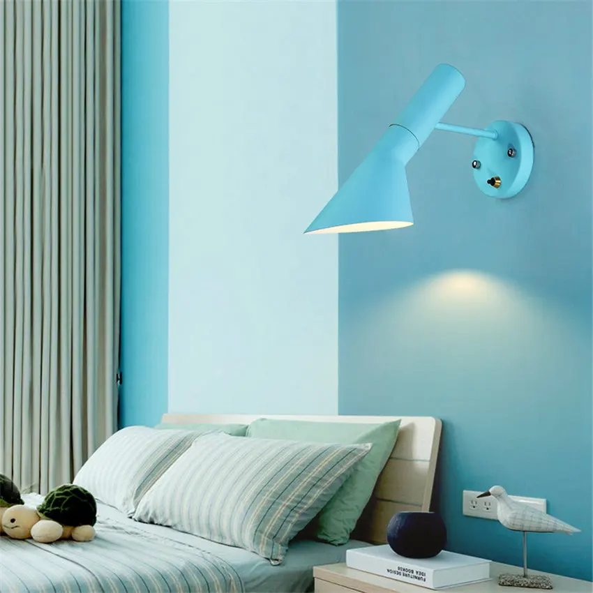 Скандинавский светильник, светодиодный настенный светильник, дизайн Arne Jacobsen, современное бра, Реплика, лампа Aj, подвесной светильник Aj, настенный светильник, декор для спальни, светильник