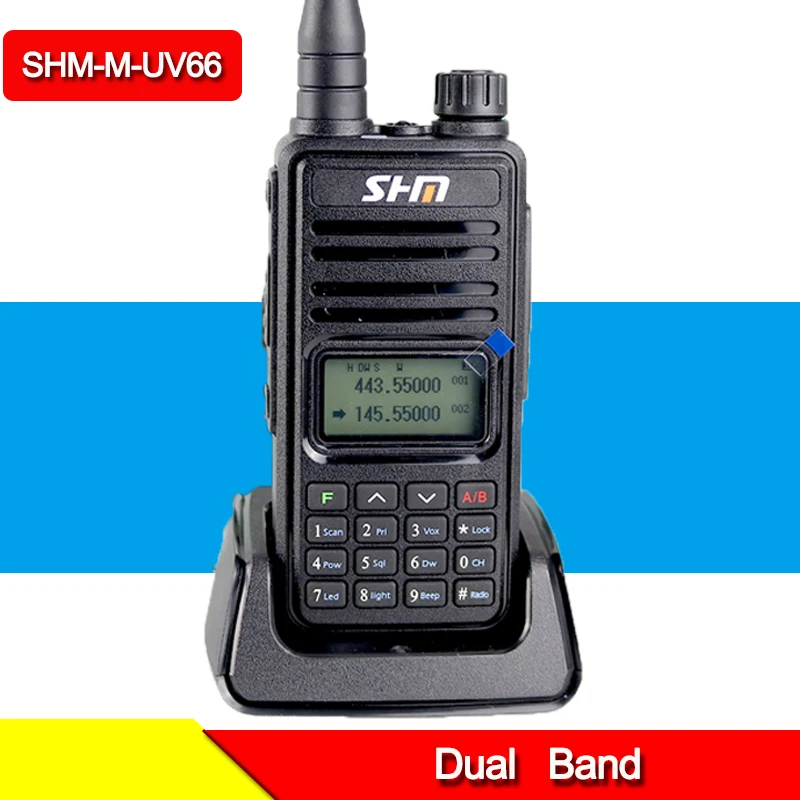 SHM Walkie Talkie Optional Ham Radio UHF VHF Two Way Dual Band High Mid Low Power Modes HF Transceiver radio comunicador | Мобильные