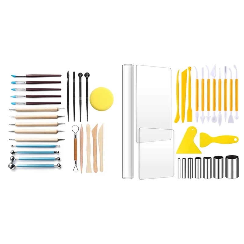 24Pcs Modeling Clay Sculpting Tools Set With 23Pcs DIY Tool | Дом и сад