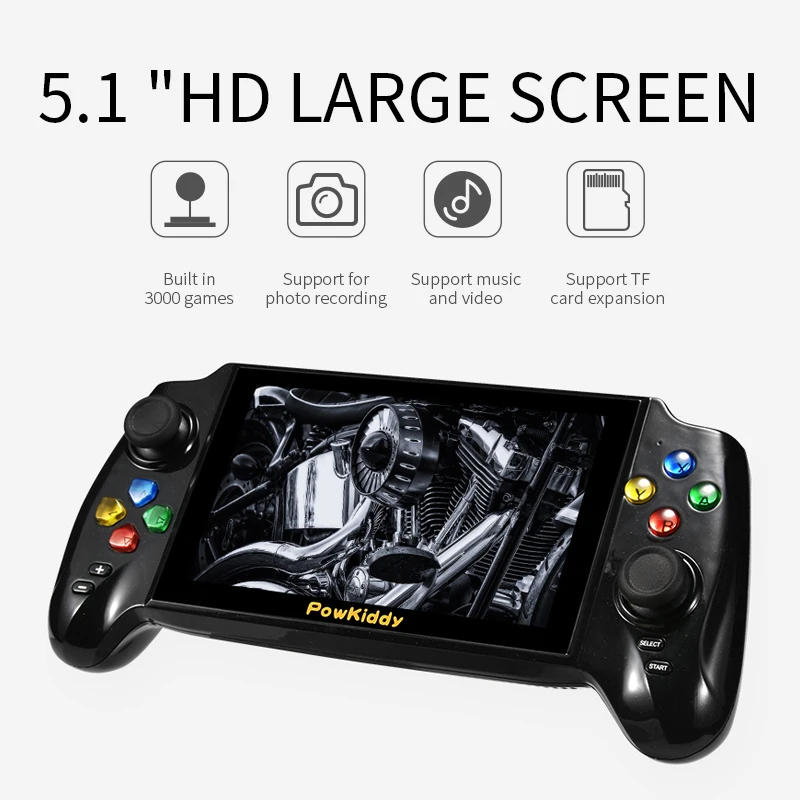 5-дюймовый HD симулятор POWKIDDY X13 портативная игровая консоль со встроенными 3000