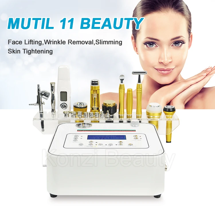 

Amazon hot selling handheld diamond microdermabrasion and pore cleansing system 8 in 1 oxygen jet facial machine