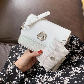 

Luxury brand Square Crossbody bag 2020 New High-quality PU Leather Women's Designer Handbag Chain Shoulder Messenger Bag Purses