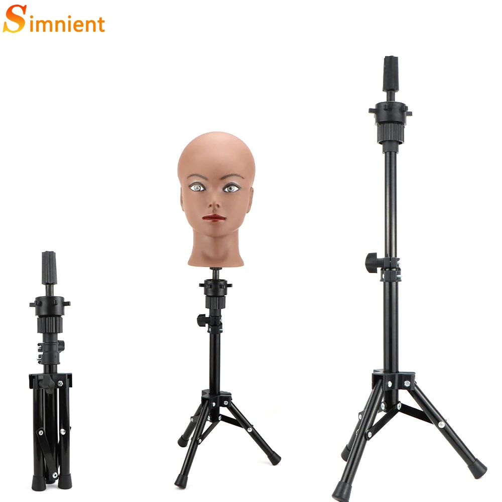Simnient Adjustable Tripod Stand Holder Mannequin Head Tripod Hairdressing Training Head Holder Top Selling Hair Wig Stands Tool Simnient Adjustable Tripod Stand Holder Mannequin Head Tripod Hairdressing Training Head Holder Top Selling Hair Wig Stands Tool