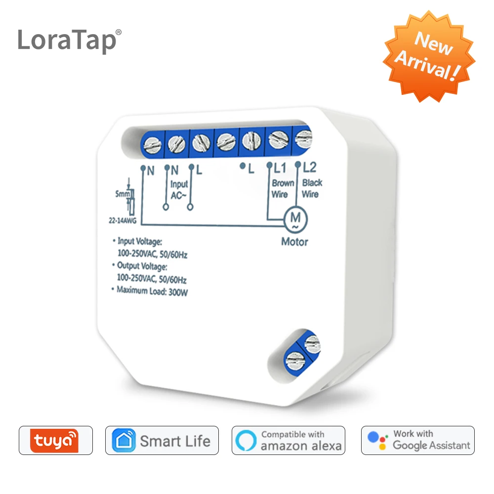  Tuya Smart Life WiFi Curtain Blind Switch for Roller Shutter Electric motor Google Home Alexa Echo  - 4000241037954