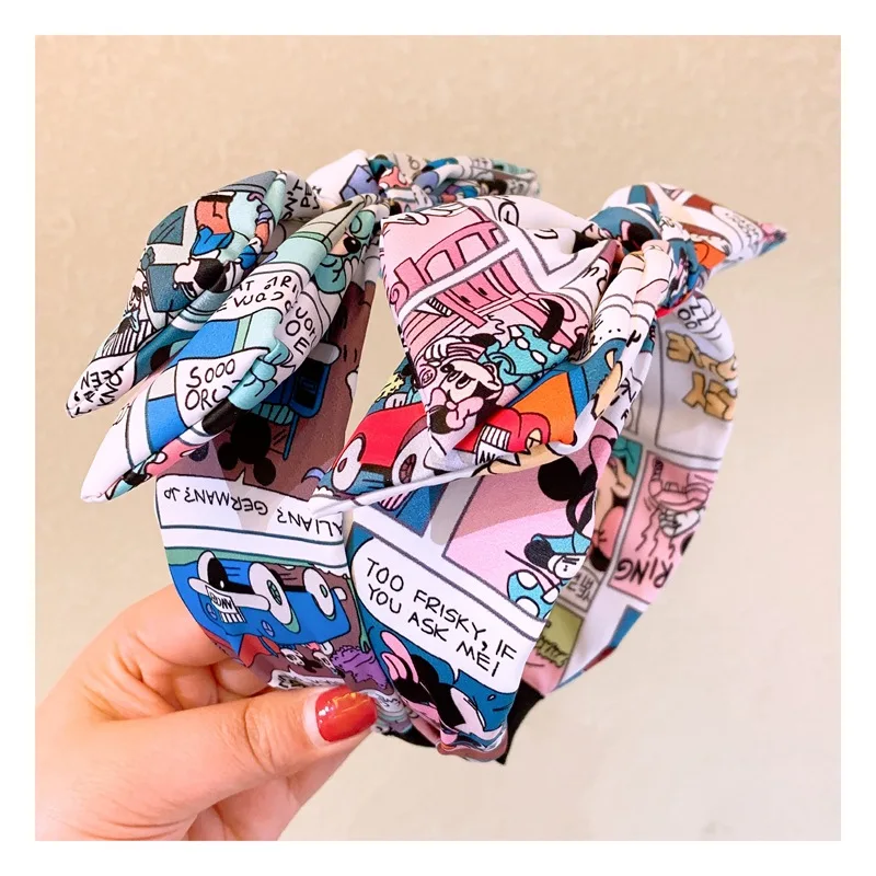 Navidad милые уши Микки Минни Маус повязка на голову рога Косплей олень аксессуары