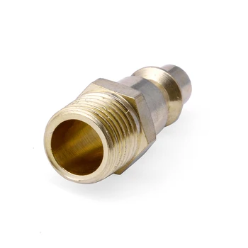 

5Pcs 1/4" NPT Brass Quick Coupler Solid Air Hose Connector Fittings Tools Hot E65B