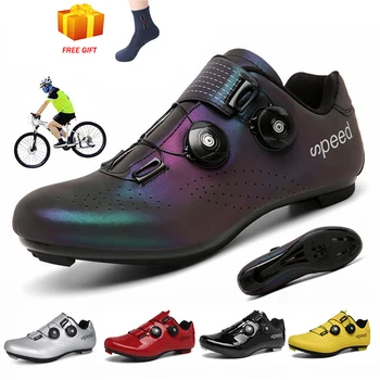 

Road Cycling Shoes Men MTB Self-locking Riding Bike Shoes Luminous Ultralight Unisex Bicycle Sneakers Zapatillas Ciclismo Hombre