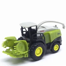 1: 55 liga agricultor pequena colheitadeira máquina agrícola veículo liga carro deslizante função modelo de carro brinquedos para crianças presente