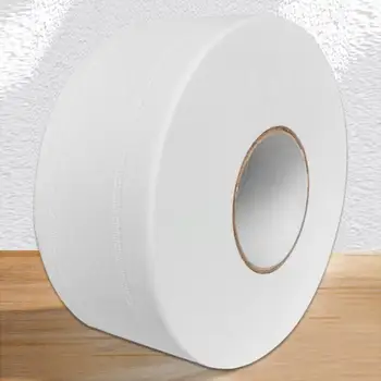 

1 Roll Jumbo Roll Toilet Paper 4-Layer Native Wood Soft Toilet Paper Pulp Home Rolling Paper Strong Water Absorption