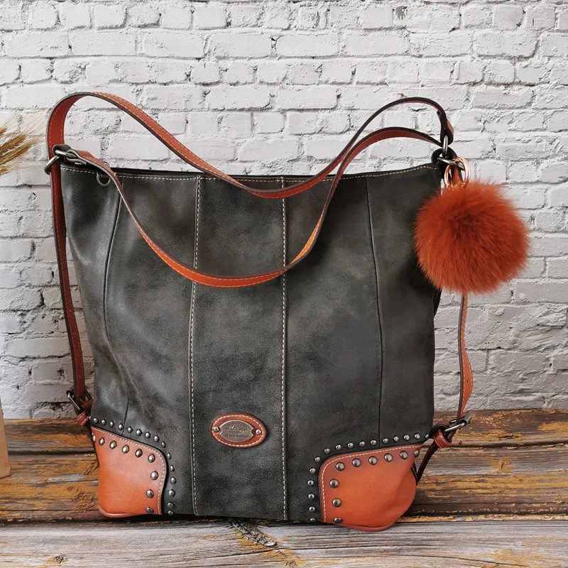 Винтажные женские сумочки Роскошные Дизайнерские брендовые сумки из натуральной кожи женские высококачественные большие сумки-шопперы для женщин сумка на плечо