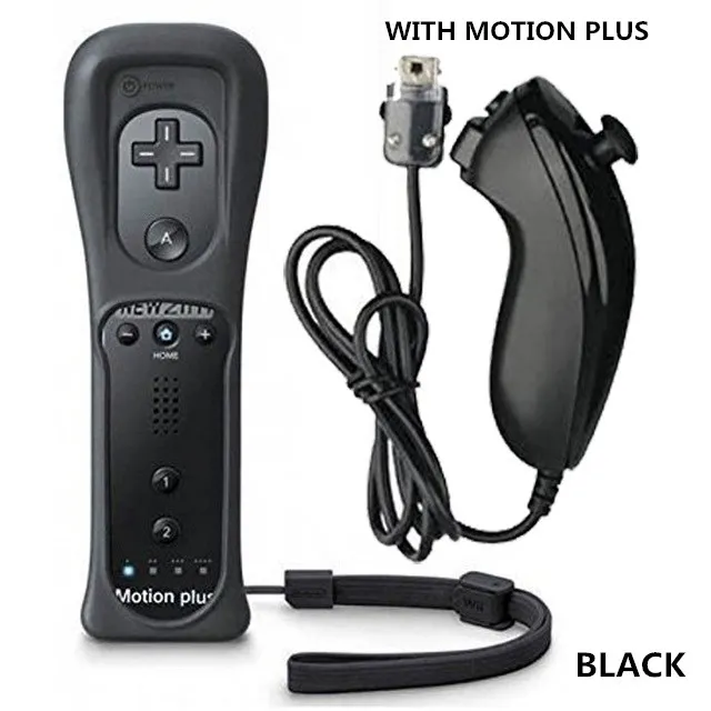 For Nintend Wii 2 In 1 Set Wireless Bluetooth Joystick Remote Controller Gamepad Left Hand / Nunchuck Optional Motion PlusFor Nintend Wii 2 In 1 Set Wireless Bluetooth Joystick Remote Controller Gamepad Left Hand / Nunchuck Optional Motion Plus 