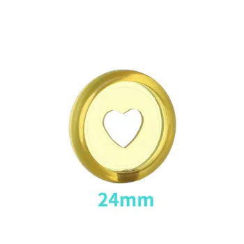 

24mm 100PCS loose-leaf button binding ring mushroom hole hand book accessories notebook color disk buckle