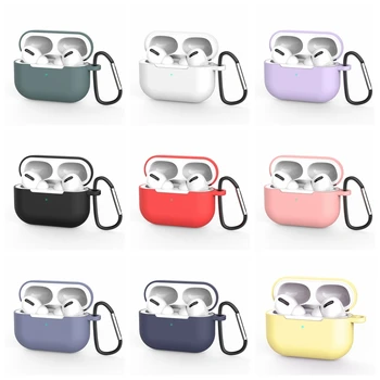 

Fundas for AirPods Pro Case Simple Solid Color Silicone Earphone Cover for Airpods Headphone Protective Cover Air Pods Pro 3