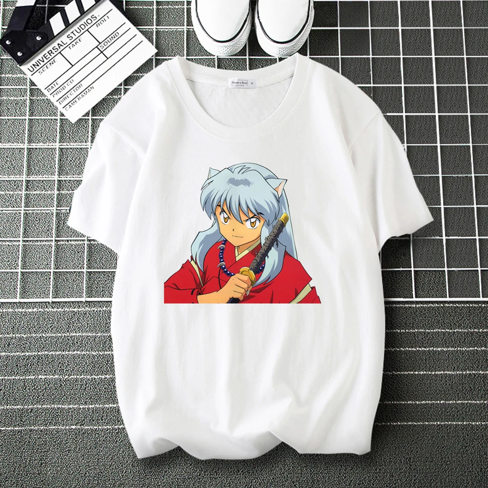Новинка 2020 футболки Inuyasha из 100% хлопка для мужчин и женщин повседневные в стиле