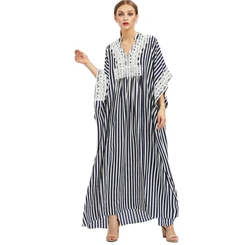 

Swimsuit Beach Women Dress Capes For The Sea And Women's Beachwear 2019 Black White Stripe Dresses Big Size Striped Acetate