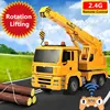 High Simulation Electric Remote Control RC Crane With Flash Light Program Demo Rotation Table UP & Down Engineering Vehicle To 1