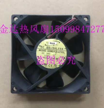 Для ADDA AD0824LS-A70GL DC 24V 0.09A 2-проводной 80x80x25 мм Сервер вентилятор охлаждения |