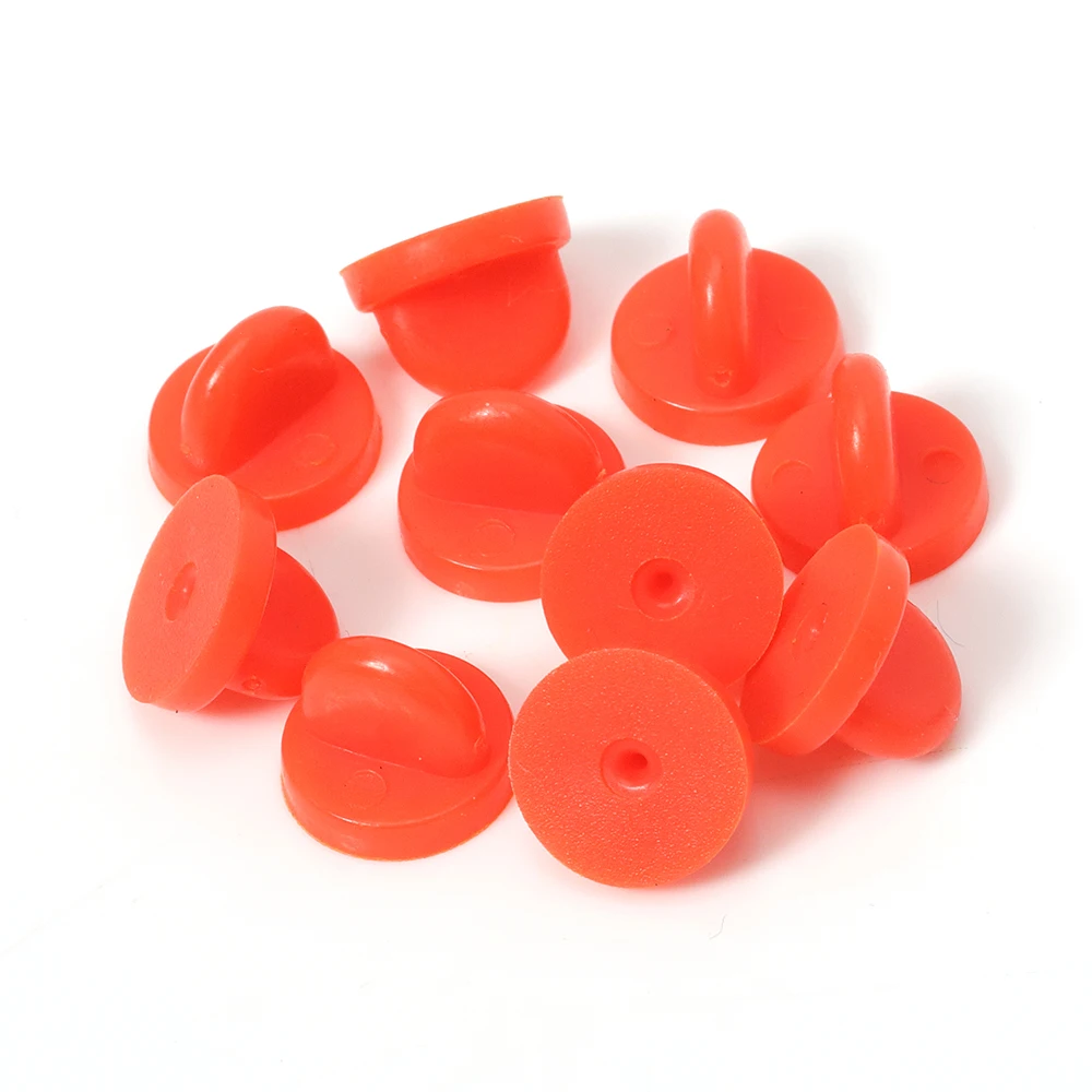 50 Stück Gummi Pin Backs Brosche Bukle Button Verschluss Clutch