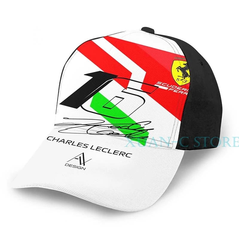 Charles Leclerc баскетбольная кепка мужская и женская модная черная шляпа унисекс с принтом - Цвет: One Size