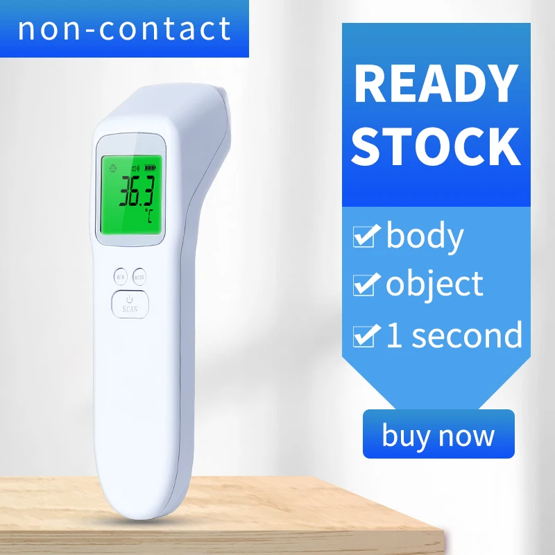 

Forehead Ear Termometro LCD Digital Non Contact Body Bady Adult Infrared Termometer Fever IR Children Termometers